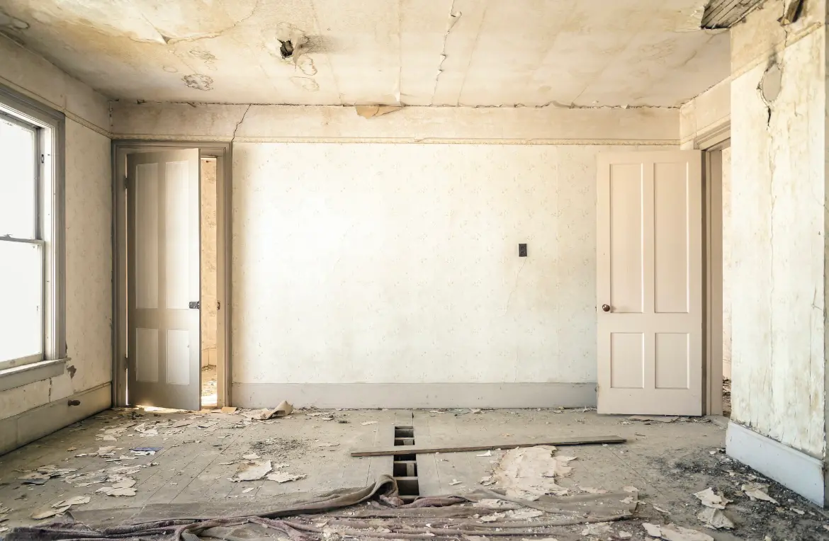 Waste disposal crew managing a cleanout project in Holyoke